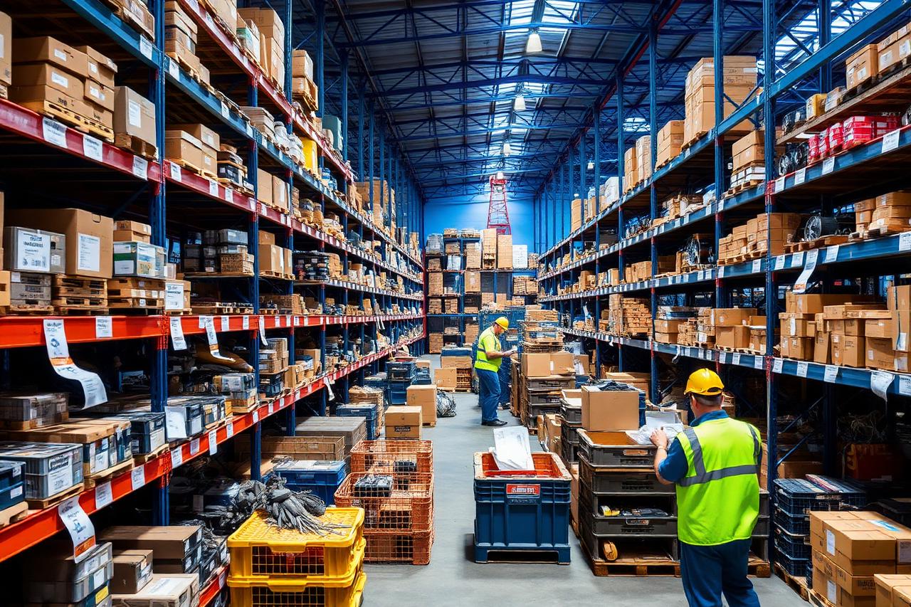 Spare parts consolidated at the Dubai warehouse